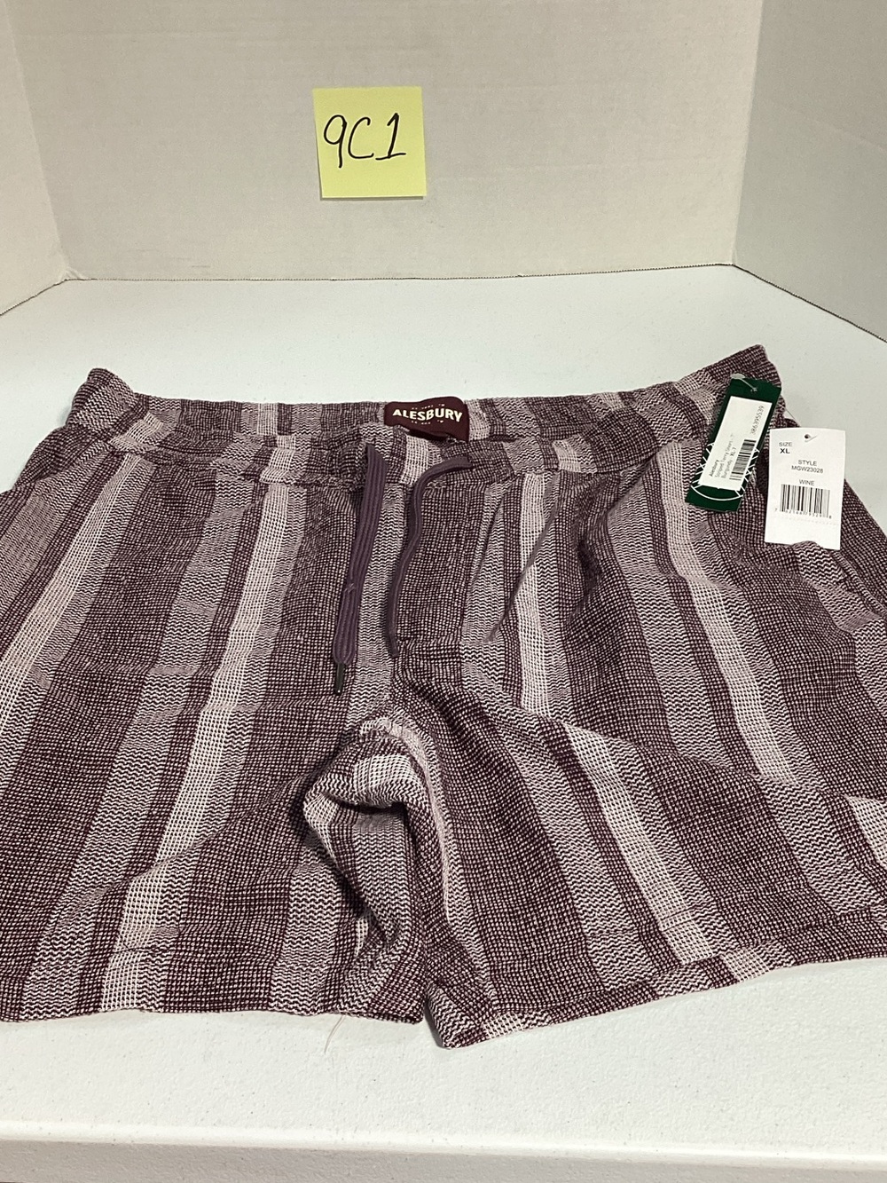 Alesbury Maroon Striped Hybrid Shorts